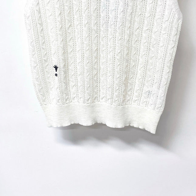DIOR 26S SLEEVELESS KNIT POLO SHIRT 1286