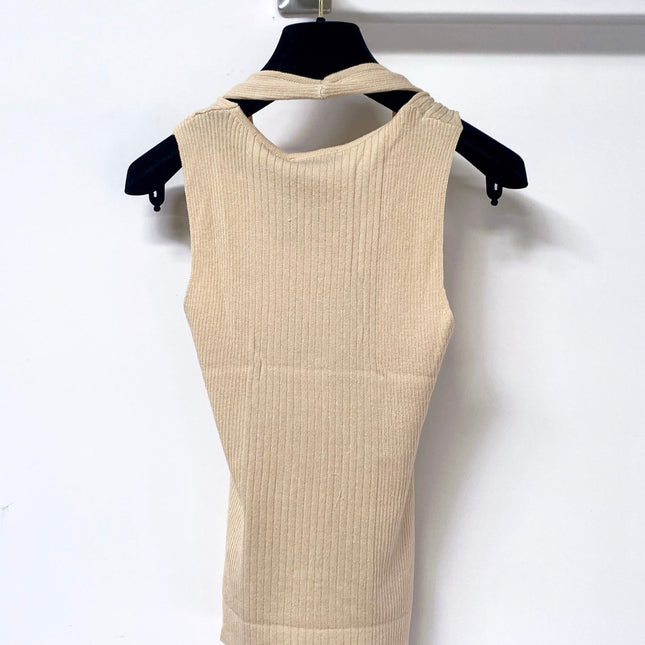 CHANEL 26S KNITTED SLEEVELESS TOP STYLE 1169
