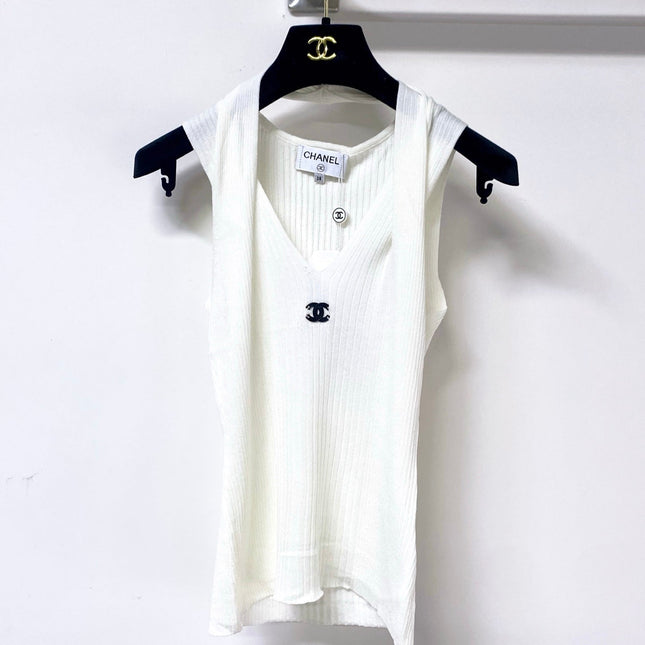 CHANEL 26S KNITTED SLEEVELESS TOP STYLE 1168