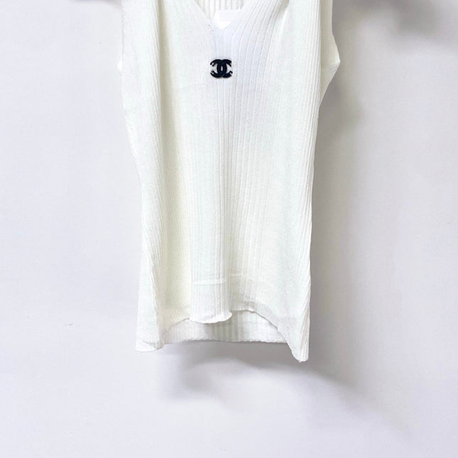 CHANEL 26S KNITTED SLEEVELESS TOP STYLE 1168