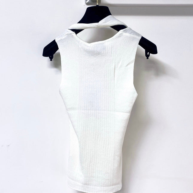 CHANEL 26S KNITTED SLEEVELESS TOP STYLE 1168