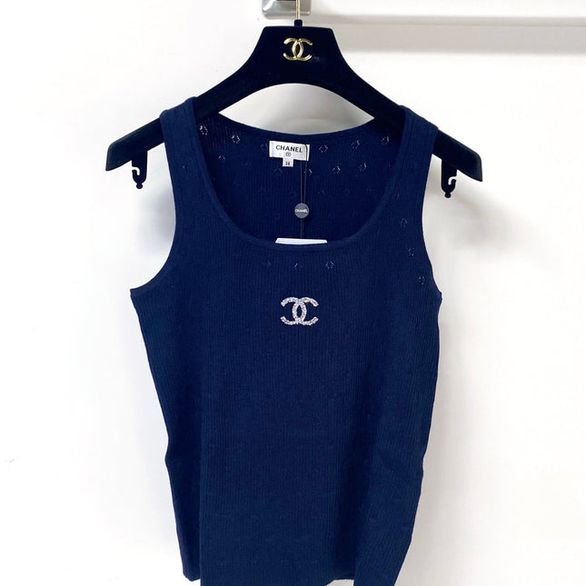 CHANEL 26S KNITTED SLEEVELESS TOP STYLE 1175