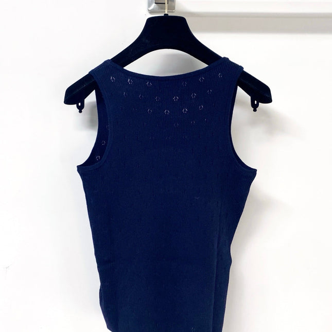 CHANEL 26S KNITTED SLEEVELESS TOP STYLE 1175