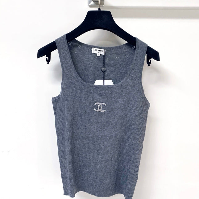 CHANEL 26S KNITTED SLEEVELESS TOP STYLE 1174