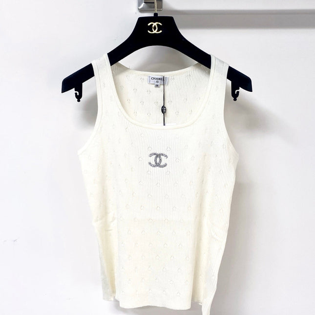 CHANEL 26S KNITTED SLEEVELESS TOP STYLE 1173