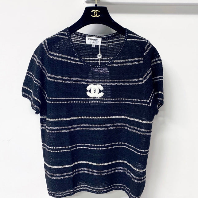 CHANEL 26S SHORT-SLEEVE KNIT TOP STYLE 1131