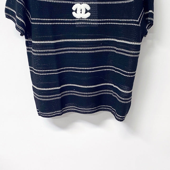 CHANEL 26S SHORT-SLEEVE KNIT TOP STYLE 1131