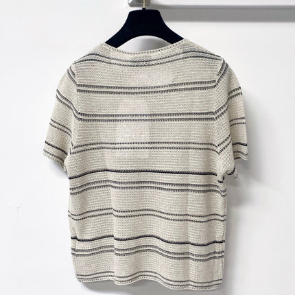 CHANEL 26S SHORT-SLEEVE KNIT TOP STYLE 1130