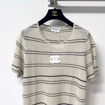 CHANEL 26S SHORT-SLEEVE KNIT TOP STYLE 1130