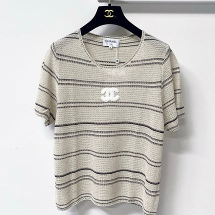 CHANEL 26S SHORT-SLEEVE KNIT TOP STYLE 1130