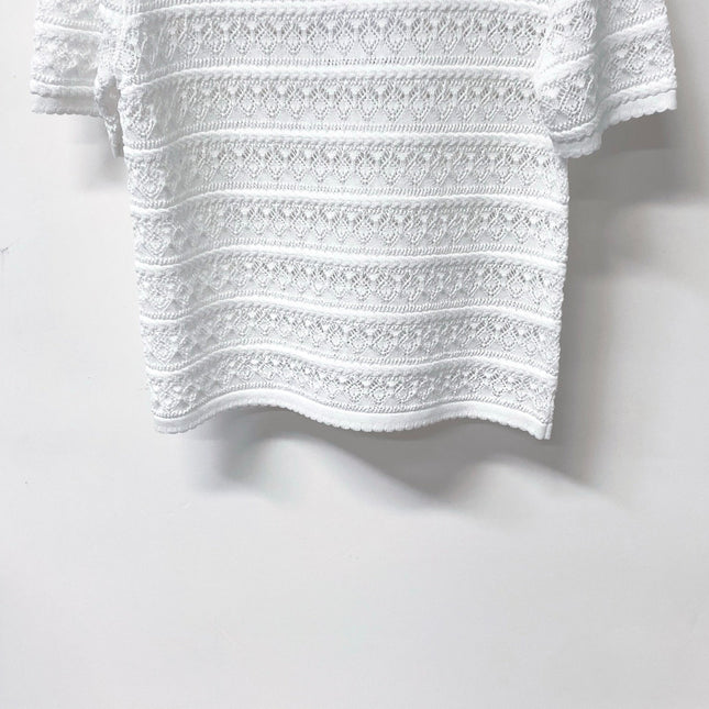 CHANEL 26S SLEEVELESS POLO KNIT TOP STYLE 1138