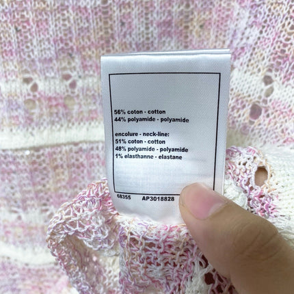 CHANEL 26S SHORT-SLEEVE KNIT TOP STYLE 1144