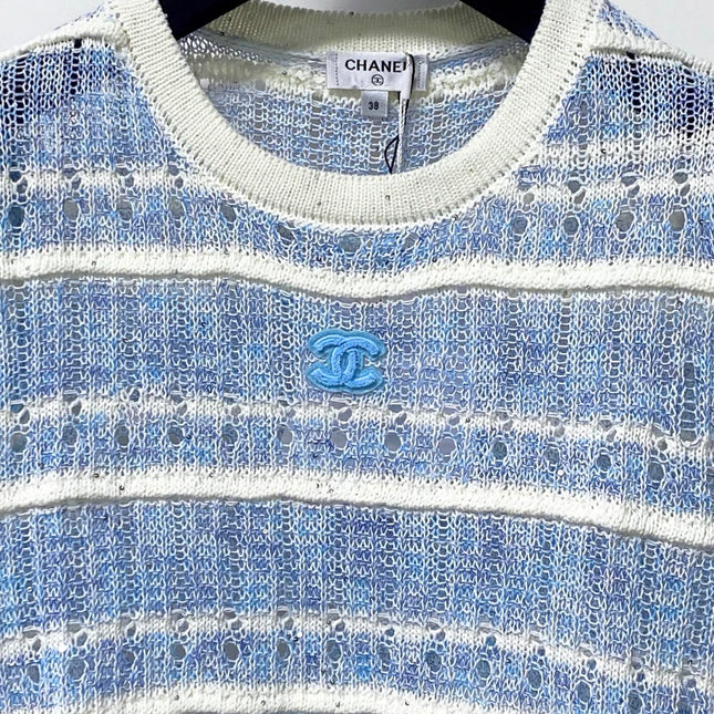 CHANEL 26S SHORT-SLEEVE KNIT TOP STYLE 1143