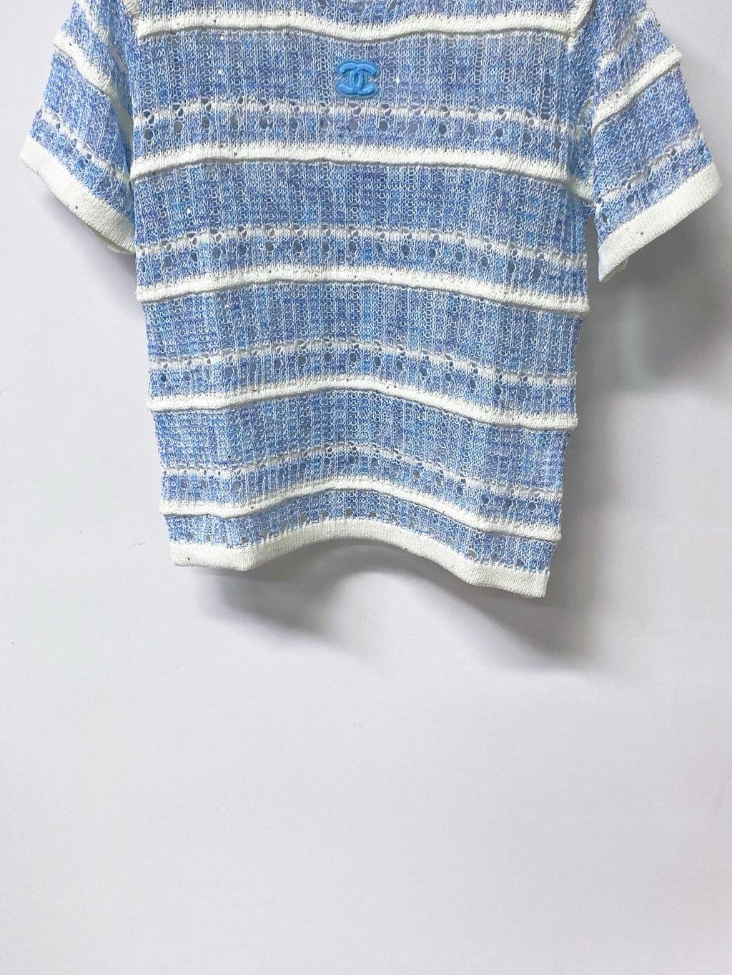 CHANEL 26S SHORT-SLEEVE KNIT TOP STYLE 1143