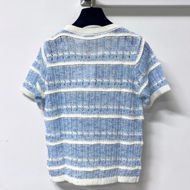 CHANEL 26S SHORT-SLEEVE KNIT TOP STYLE 1143