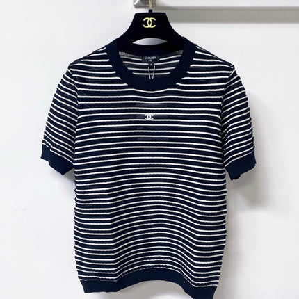 CHANEL 26S SHORT-SLEEVE KNIT TOP STYLE 1146