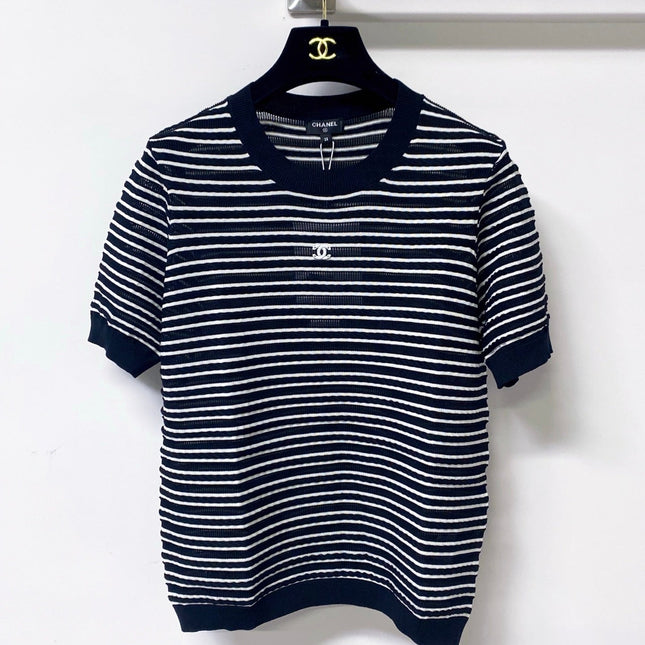 CHANEL 26S SHORT-SLEEVE KNIT TOP STYLE 1146