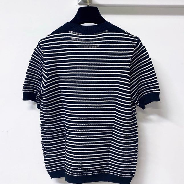 CHANEL 26S SHORT-SLEEVE KNIT TOP STYLE 1146