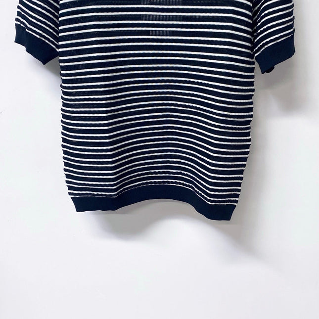 CHANEL 26S SHORT-SLEEVE KNIT TOP STYLE 1146