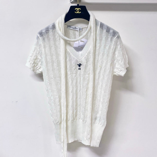 DIOR 26S SHORT-SLEEVED SWEATER 1250