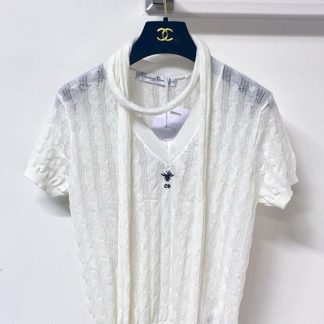 DIOR 26S SHORT-SLEEVED SWEATER 1250