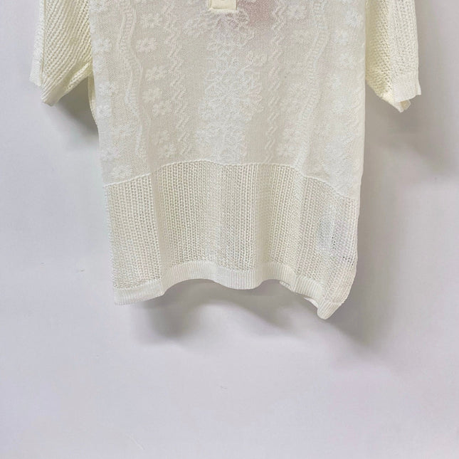MIUMIU 26S KNIT SHORT SLEEVE POLO SHIRT 1219