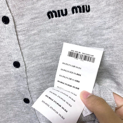 MIUMIU 26S SLEEVELESS KNIT POLO TOP 1167