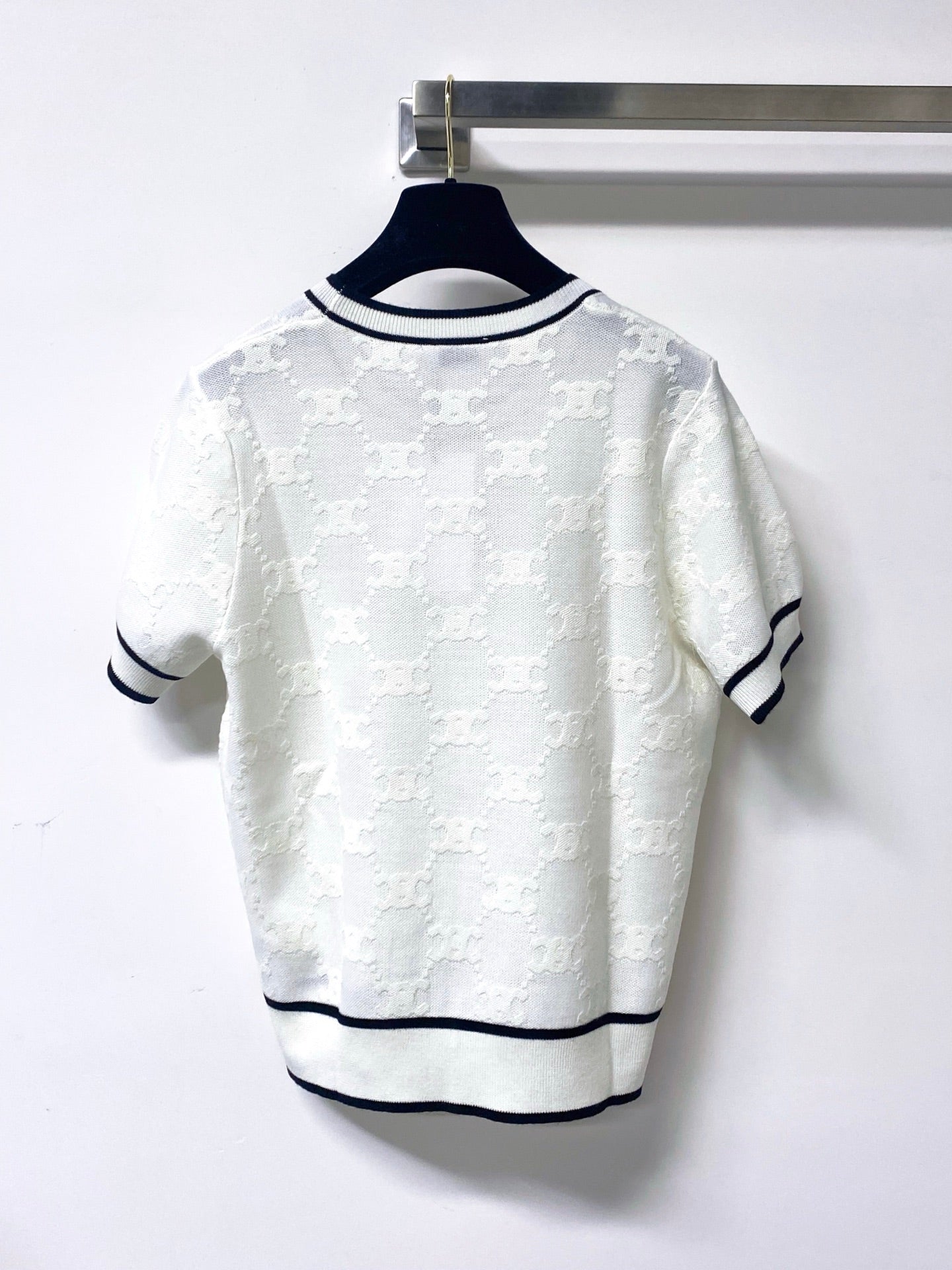 CELINE 26S SHORT-SLEEVE KNIT TOP 476