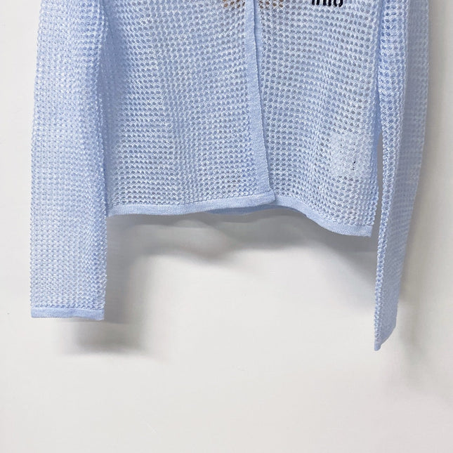 MIUMIU 26S CAMI TOP & OPEN KNIT CROPPED CARDIGAN SET 1173
