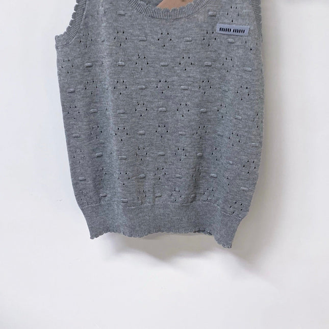 MIUMIU 26S SLEEVELESS KNIT TANK TOP 1152