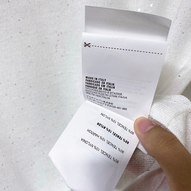 MIUMIU 26S RUFFLED COLLAR POLO SHIRT 1153