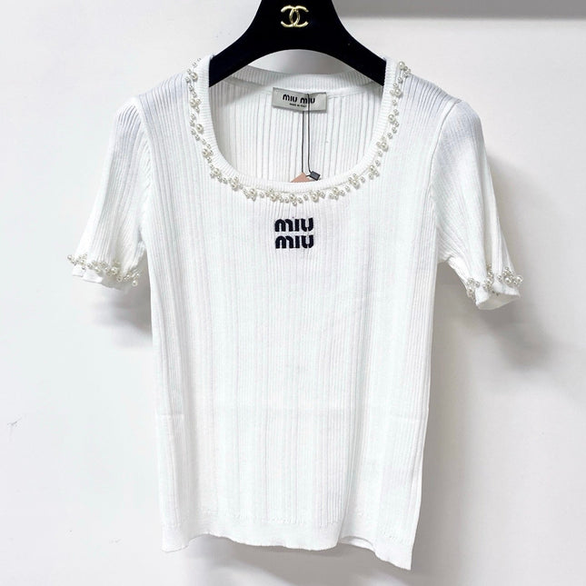 MIUMIU 26S SHORT SLEEVE T-SHIRT 1244