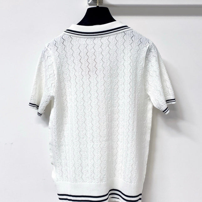MIUMIU 26S KNIT POLO TOP 1247