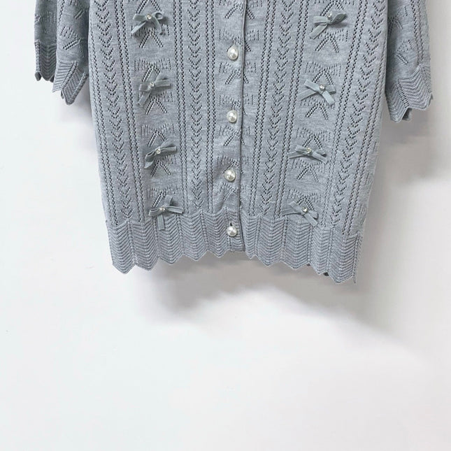 MIUMIU 26S KNIT CARDIGAN TOP 1250