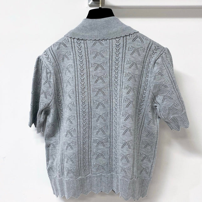 MIUMIU 26S KNIT CARDIGAN TOP 1250