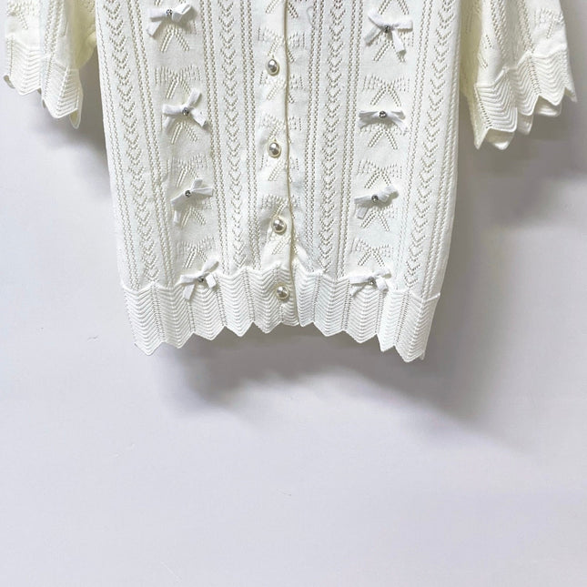 MIUMIU 26S KNIT CARDIGAN TOP 1249