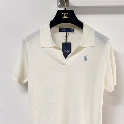 RALPH LAUREN 26S SHORT SLEEVE KNIT POLO TOP 492