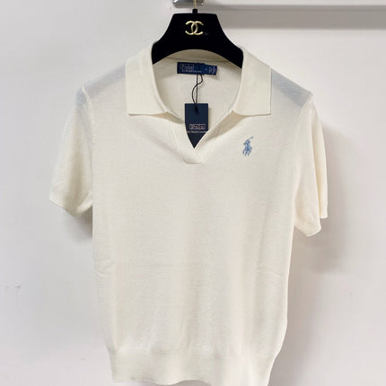 RALPH LAUREN 26S SHORT SLEEVE KNIT POLO TOP 492