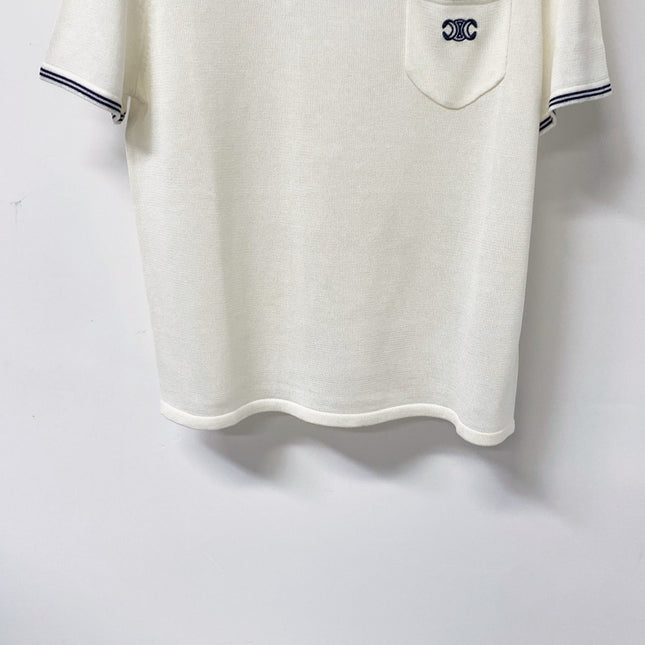 CELINE 26S SHORT-SLEEVE KNIT T-SHIRT 460