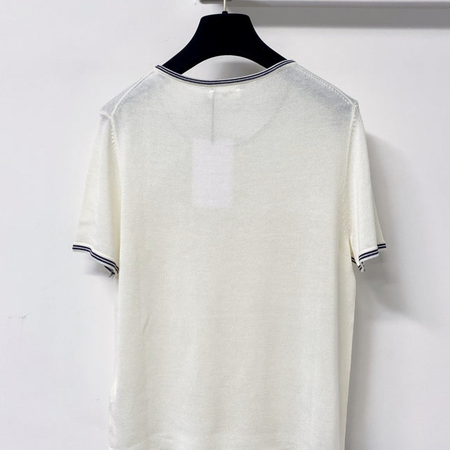 CELINE 26S SHORT-SLEEVE KNIT T-SHIRT 460