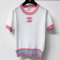 CHANEL 26S SHORT SLEEVE KNIT TOP STYLE 1244