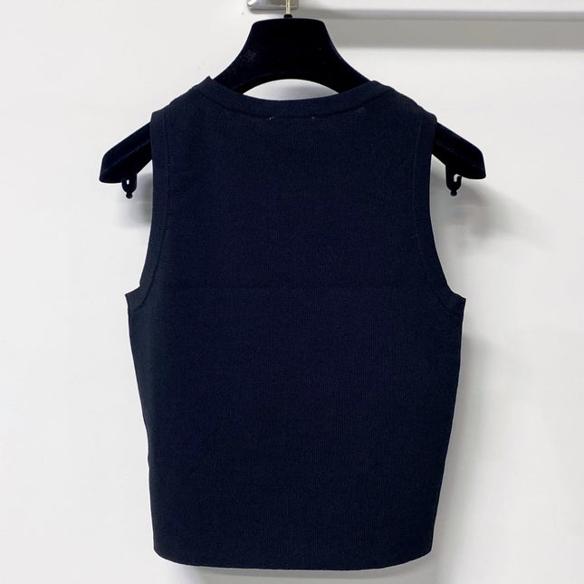 CHANEL 26S KNIT SLEEVELESS TOP STYLE 1255