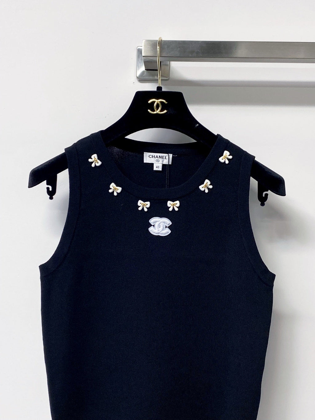 CHANEL 26S KNIT SLEEVELESS TOP STYLE 1255