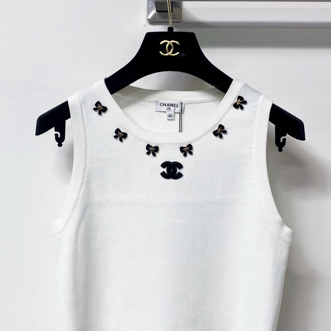 CHANEL 26S KNIT SLEEVELESS TOP STYLE 1254