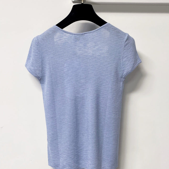 CHANEL 26S KNIT SHORT SLEEVE TOP STYLE 1257