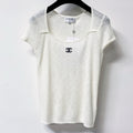 CHANEL 26S KNIT SHORT SLEEVE TOP STYLE 1256