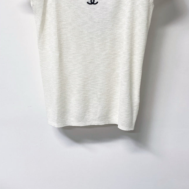 CHANEL 26S KNIT SHORT SLEEVE TOP STYLE 1256