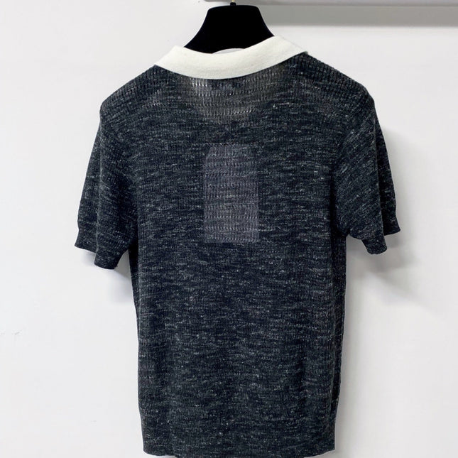 CHANEL 26S KNIT POLO TOP STYLE 1259