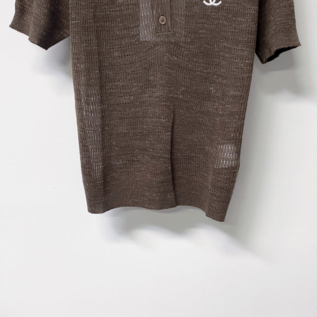 CHANEL 26S KNIT POLO TOP STYLE 1258