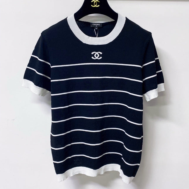 CHANEL 26S SHORT SLEEVE KNIT T-SHIRT STYLE 1267